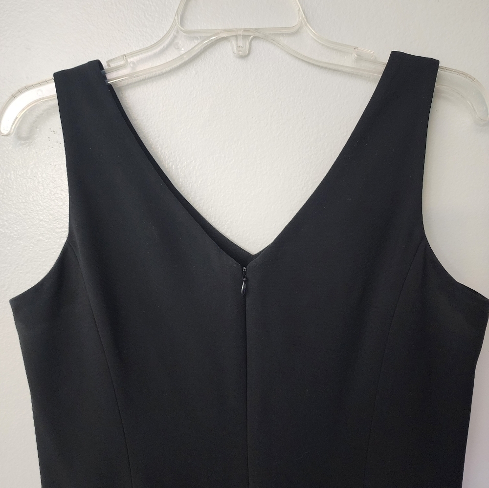 Jones New York Black V Neck Dress Size 6 - Picture 4 of 7